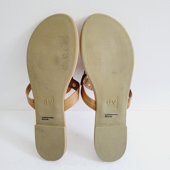 NEW DV by Dolce Vita Pandora Footbed Brown Sandals Size 9.5 - Picture 5 of 6